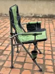 Kiti cha Kambi chenye Pedi, Kinga ya Maji, na Kipochi cha Vinywaji - 2