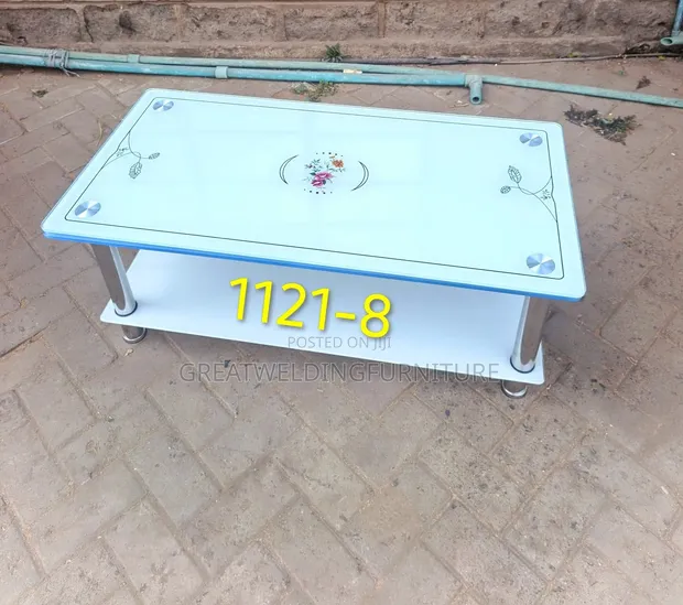 Modern Marble-Effect Coffee Table - 1