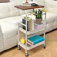 Wooden Top Double Mesh Trolley Organizer - 2