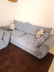 Set ya Sofa ya Grey ya 3+2 Seater Iliyotumika kwa Uangalifu - 1