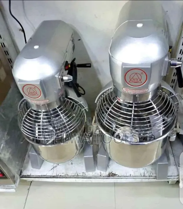 Brand New 20 Litre Stainless Steel Commercial Dough Mixer - 1