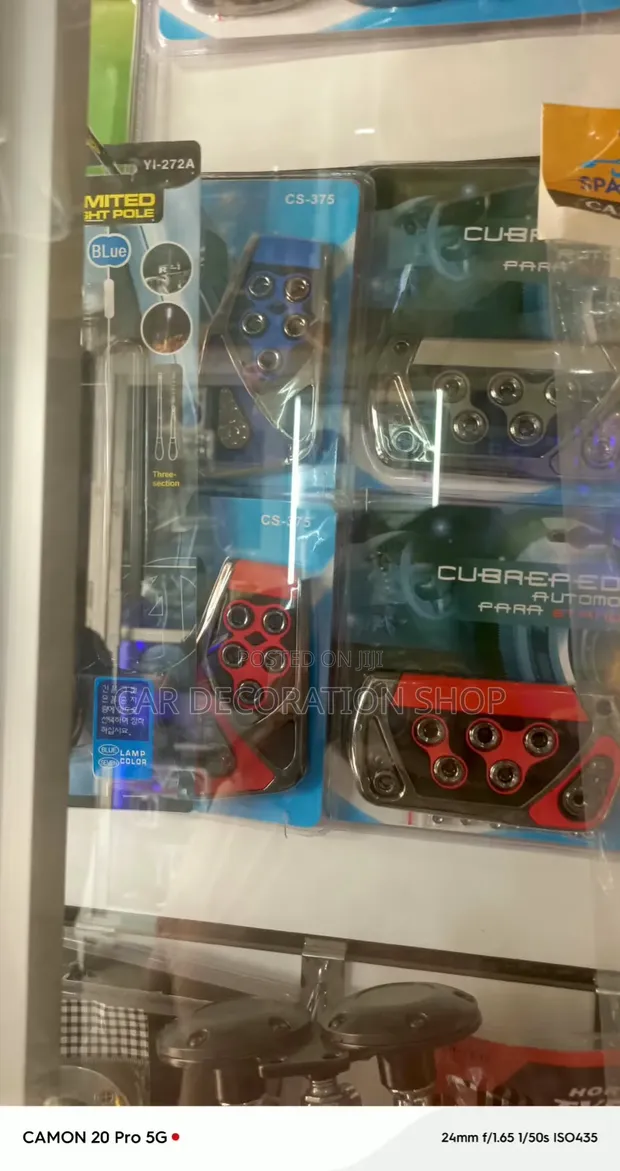 Seti ya Vipande vya Pedal za Mpira zisizo Teleza na Sahani za Metali - 1