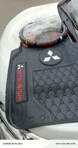 Heavy Duty Black Rubber Mitsubishi Floor Mats (Quilted) - 1