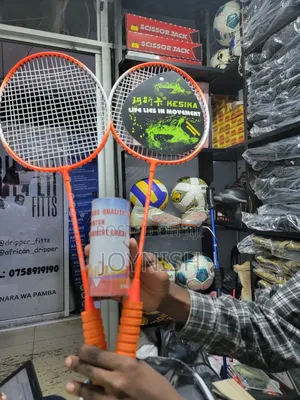 Badminton Rackets with Shuttlecocks