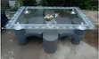 Puff Glass Coffee Table Set with 4 Stools - 2