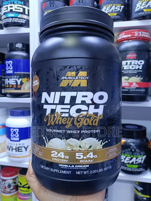 MuscleTech Nitro-Tech Whey Gold - 2LB Vanilla Cream - 1