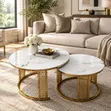 Marbella Gold Nesting Table Set (2) - 1