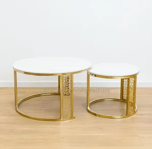 Marbella Gold Nesting Table Set (2)