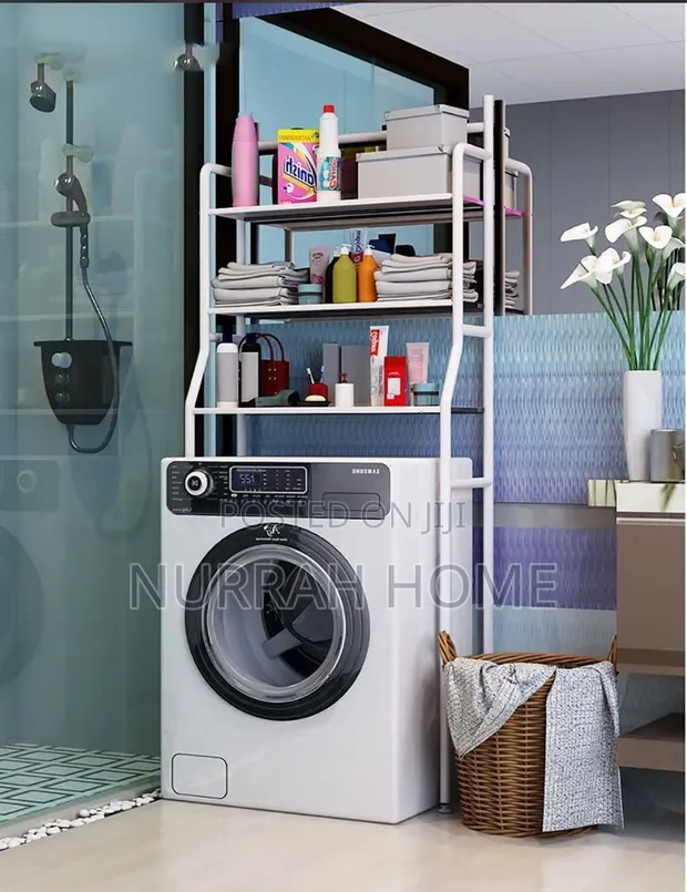 Heavy-Duty Washing Machine Stand & Rack - 1