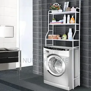 Space-Saving Washing Machine Storage Rack