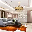 2-in-1 Fan Chandelier Light GD+BK - 5