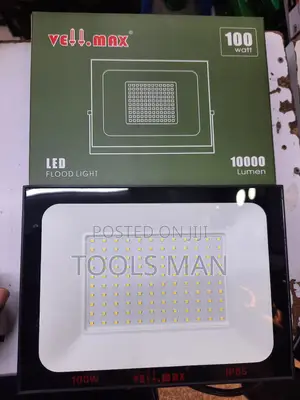 100W LED Flood Light - 10000 Lumen Vellmax Taa ya Nje