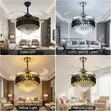 Luxury 2-in-1 Crystal Fandelier Ceiling Fan - 3
