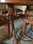 Meza ya Chakula ya Seaters 6 - Mbao ya Mahogany - 4