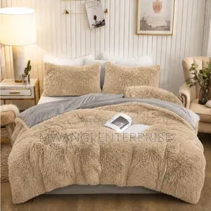 6pc Fluffy Warm Duvet Set 6x7 with Fleece Bedsheet