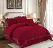 6pc Luxury Lace Duvet Set with Throw Pillowcases - 1
