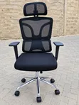 Kiti cha Ofisi cha Ergonomic cha Premium cha High-Back chenye Headrest/Lumbar Inayoweza Kurekebishwa - 1