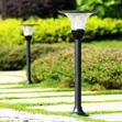 Solar-Powered LED Garden Bollard Light - 3