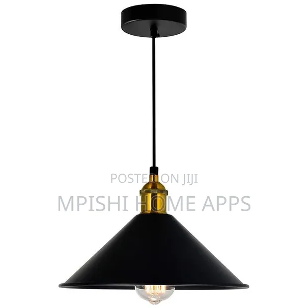Vintage Industrial Conical Pendant Light - 1