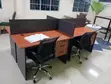 4 Person Office Workstation Desk - 1