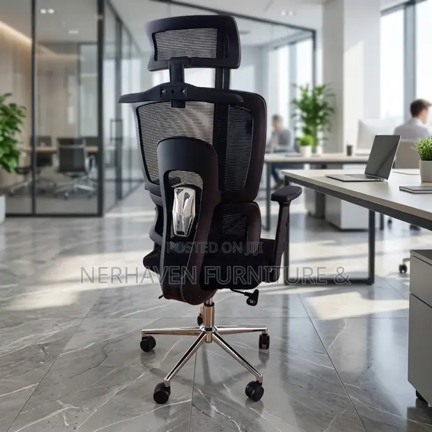 Orthopedic Office Chair with Back Support - 1