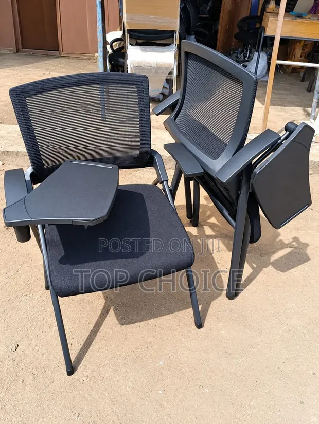 Modern Mesh Training Chair with Writing Tablet - 1