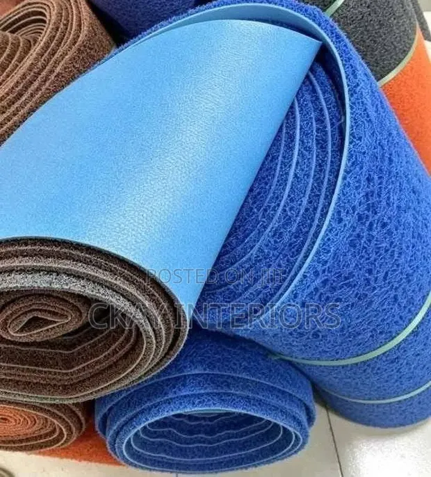 Blue and Grey No-Slip PVC Antislip Mats (Sold per Metre) - 1