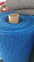 Usi-teleze Mat Blue na Grey PVC (Zinauzwa kwa Mita) - 2