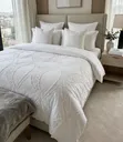 Luxury Tufted Design Duvet Cover Set - 2