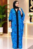 Long Abaya Dress - Green - 1