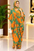 Long Abaya Dress - Green - 3