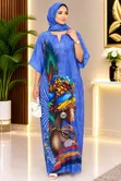 Long Abaya Dress - Green - 4