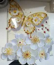 3D Embossed Butterfly & Flower Wall Panels - 1