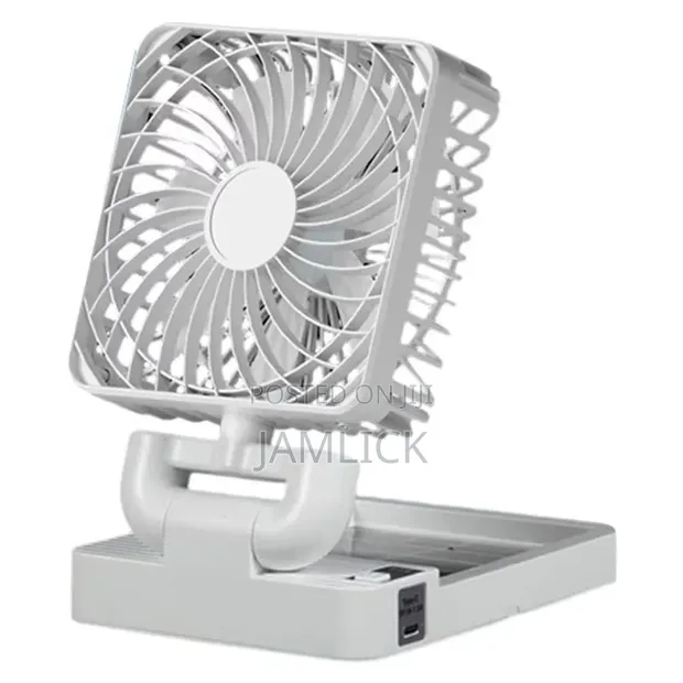 Portable Solar Rechargeable Mini Table Fan - HK - 1