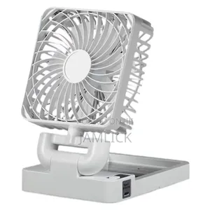Portable Solar Rechargeable Mini Table Fan - HK