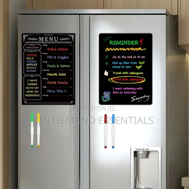 PET Magnetic Blackboard Erasable Fridge Planner - 1