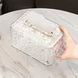 Water Ripple Tissue Box - Transparent Glacier Pattern - 1