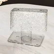Water Ripple Tissue Box - Transparent Glacier Pattern - 2