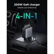 UGREEN Nexode GaN Fast 4-Port 200W Charger - 2