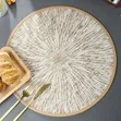 1pc Round Burlap Macrame Placemat - 3