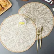 1pc Round Burlap Macrame Placemat - 4