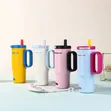 700ml Stanley Style Stainless Steel Vacuum Tumbler with Straw - 2
