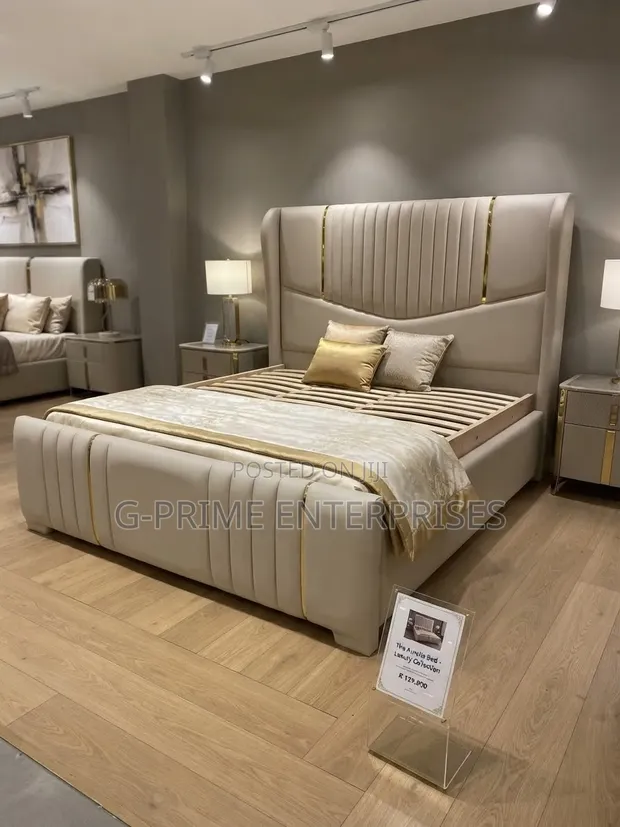 V-Shape Bed with Mattress (5x6) - 1