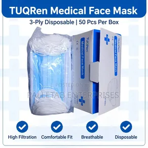 3-Ply Surgical Face Masks (50 Pieces)