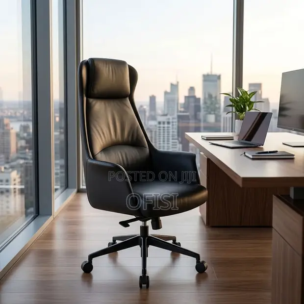 High-Back Executive Office Leather Chair - 1