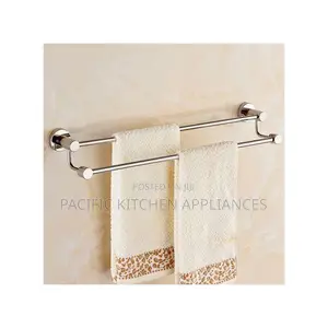 Brimix Stainless Steel Double Towel Rail Holder - Chrome