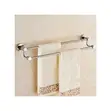 Brimix Stainless Steel Double Towel Rail Holder - Chrome - 2