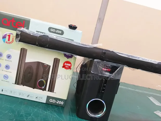 Artel V527 2.1CH Tall Boy Subwoofer System Bluetooth USB FM - 1