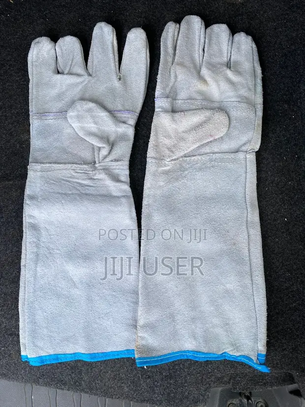 Heavy-Duty Split-Leather Industrial Work Gloves - 1