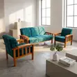 Sofa ya Ofisi ya Vitambaa ya Viti 5 (Rangi Zote) - 1